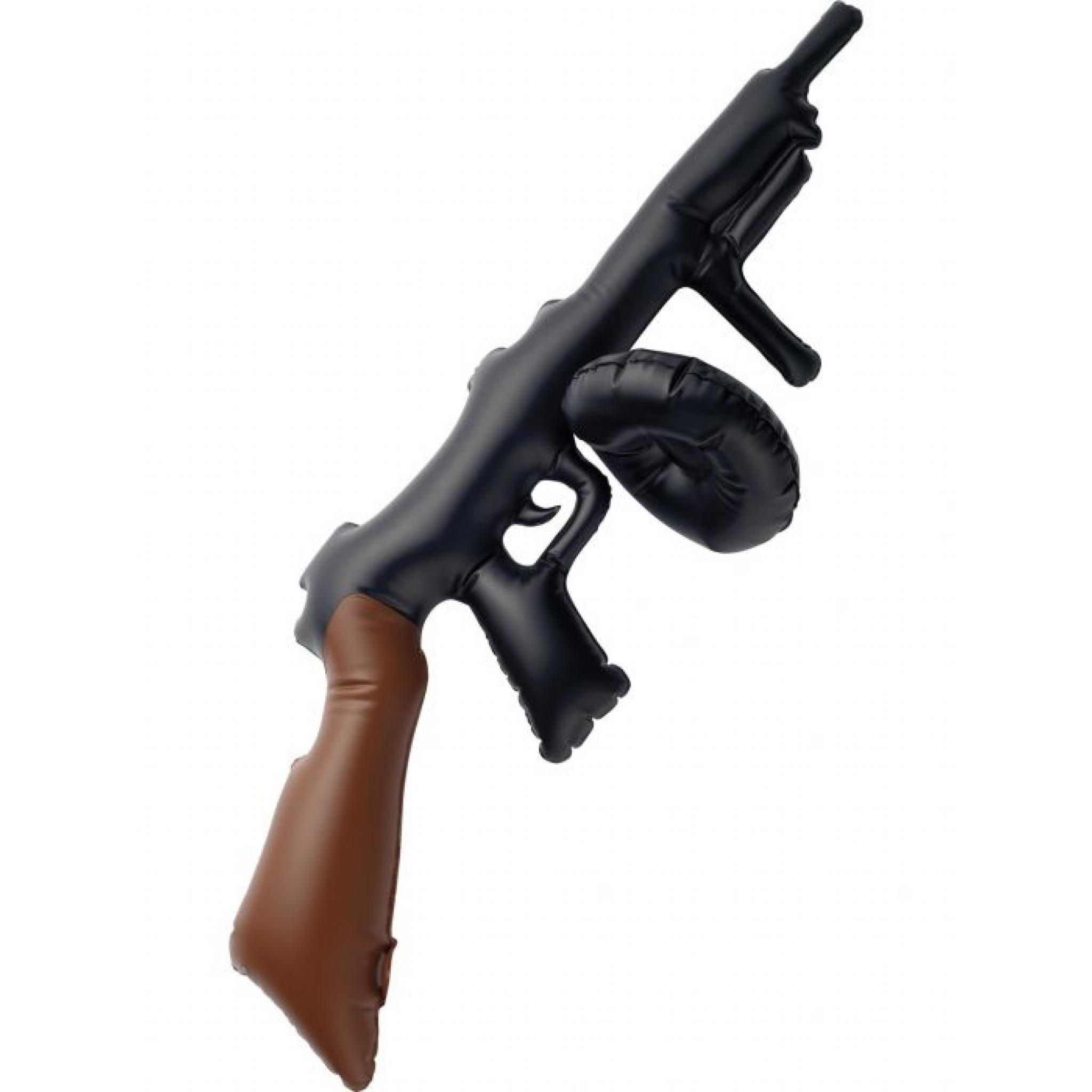 Inflatable Tommy Gun, Black, 75cm / 30in Party Party