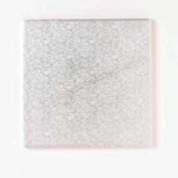 8 Inch Square 12mm Cake Drum - Silver