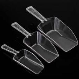 Clear Plastic Candy Scoops Set of 3