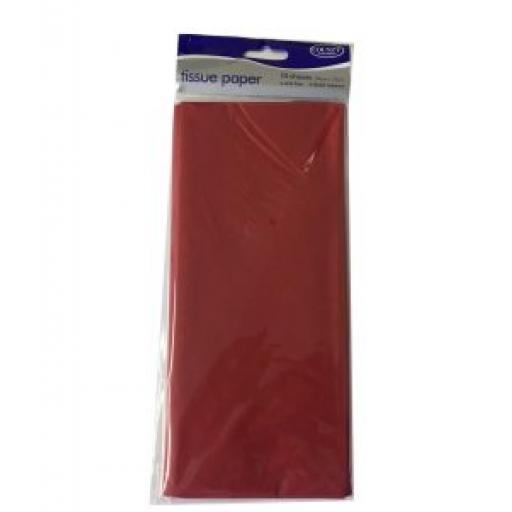 Red Tissue Paper 5 sheets 50 x 75cm