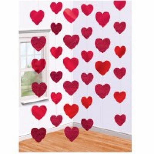 Candy Hearts Foil String Decoration 2.1m