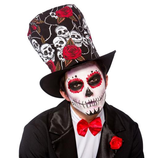 Day Of The Dead Top Hat