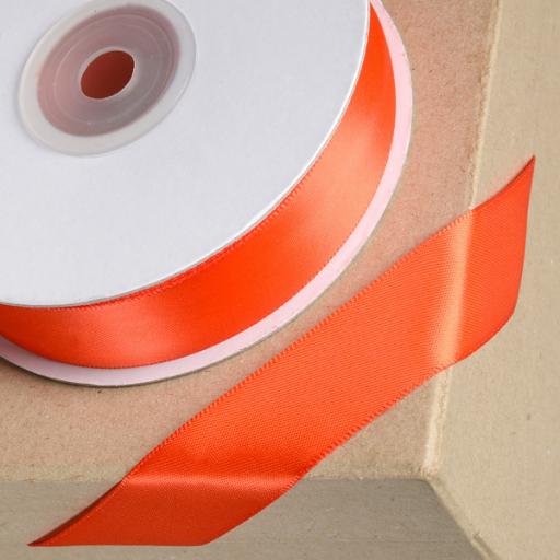 Double Sided Satin Ribbon 23mm x 1M Coral