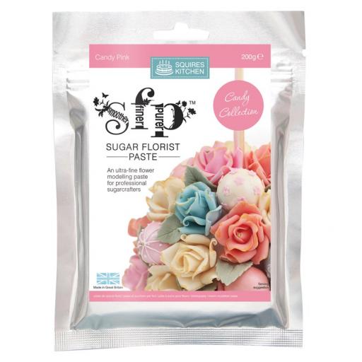 Squires Sugar Florist Paste (SFP) - Candy Pink - 200g