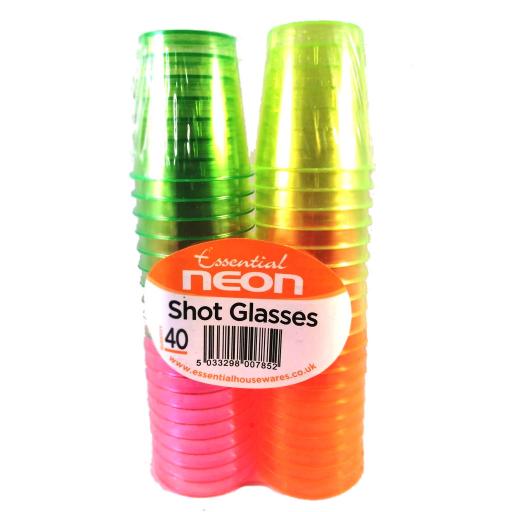 Essential Neon Shot Glasses 30pk