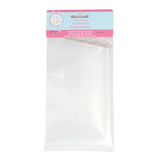 Cake Star 12 inch Disposable Piping Bags - Pack of 12