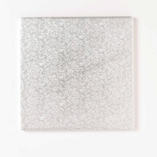 7 Inch Square 12mm Cake Drum - Silver