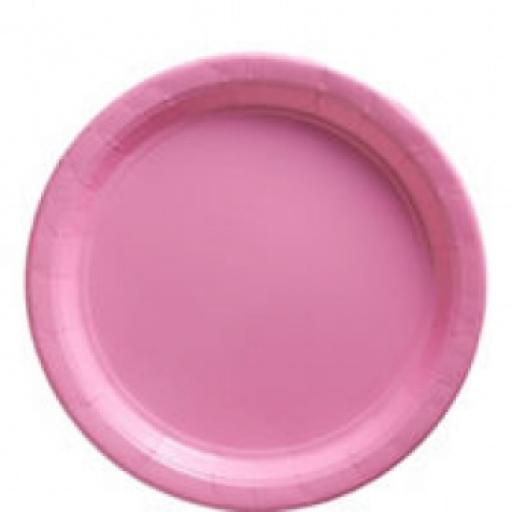 New Pink Paper Plates 22.8cm 8pcs