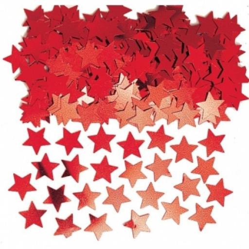Red Stardust (Metallic) Confetti - 14g