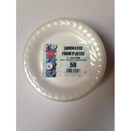 7" Laminated Foam Plates 50pk
