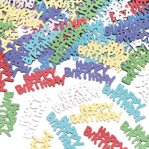 Happy Birthday (Metallic) Confetti