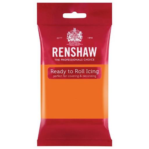 Renshaw Tiger Orange Ready to Roll Sugar Paste -250g