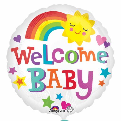 Welcome Baby Foil Helium Balloon 18 inch