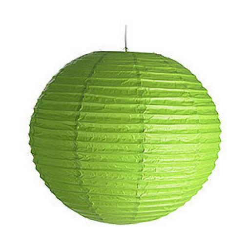Paper Lantern Green 25cm Green or White or blue or Yellow
