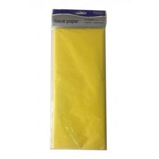 Yellow Tissue Paper 5 sheets 50 x 75cm