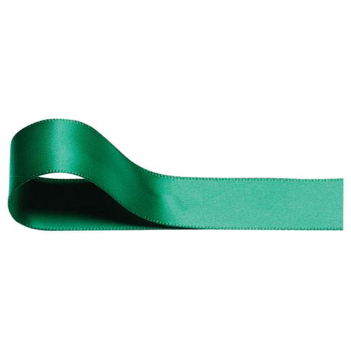 Double Sided Satin Ribbon 38mm x 1M Emerald Green