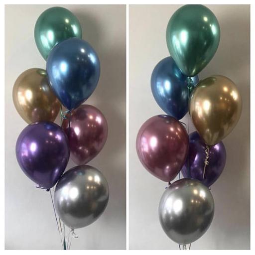 Chrome / Platinum Balloons 11inch 10pk