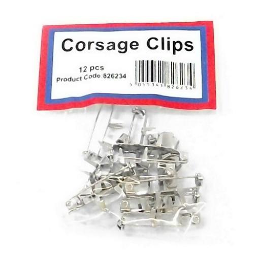 Corsage Clips 3cm 12pcs