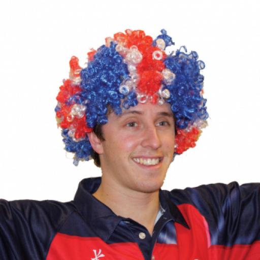 Great Britain Union Jack Afro Wig - One size fits most
