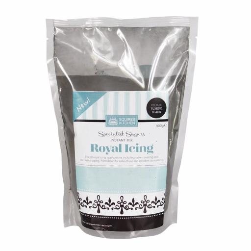 Squires Kitchen Royal Icing Tuxedo Black 500g