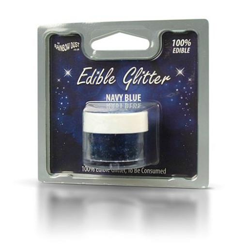 Rainbow Dust Edible Glitter Navy Blue
