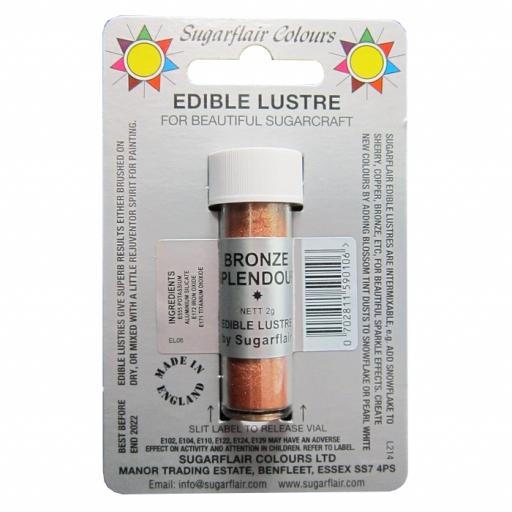 Sugarflair Edible Lustre Bronze Splendour-2g