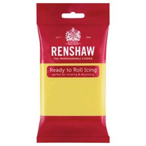 Renshaw Pastel Yellow Ready to Roll Sugar Paste-250g