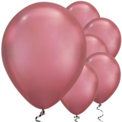 Mauve Chrome Balloons - 11" Latex Qualitex 25 pcs