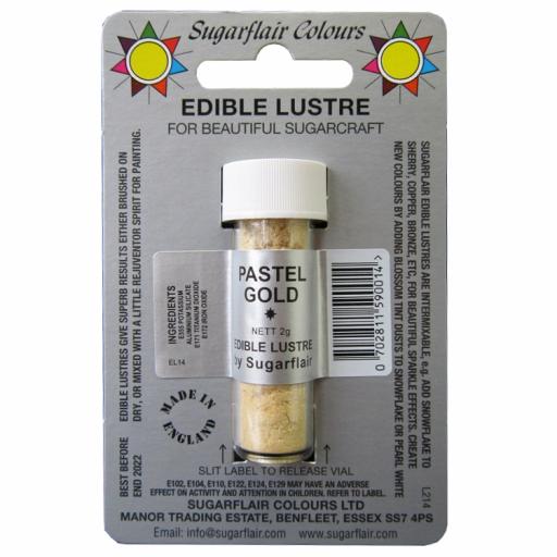 SugarFlair Edible Lustre Pastel Gold-2g