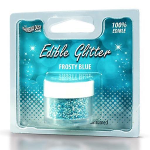 Rainbow Dust Edible Glitter Frosty Blue