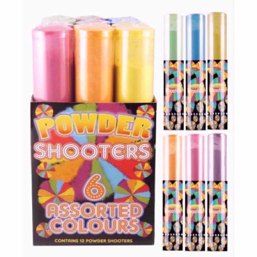 Colour Powder Cannons 6 Assorted