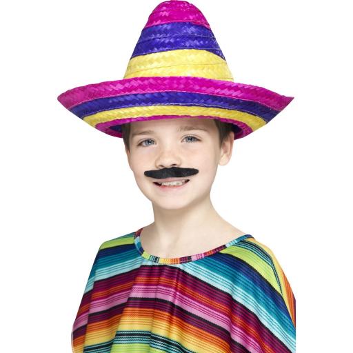 Sombrero Hat, Multi-Coloured Children size
