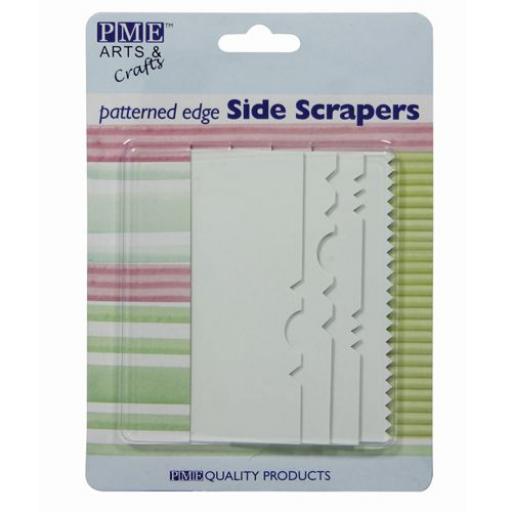PME Patterned Edge Side Scrapers - Pack 4