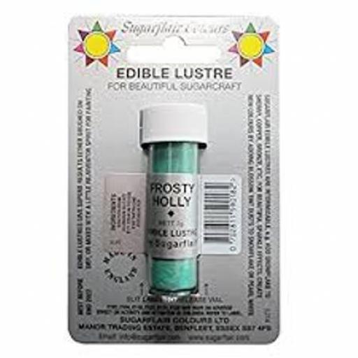 Sugarflair Edible Lustre Frosty Holly 2g