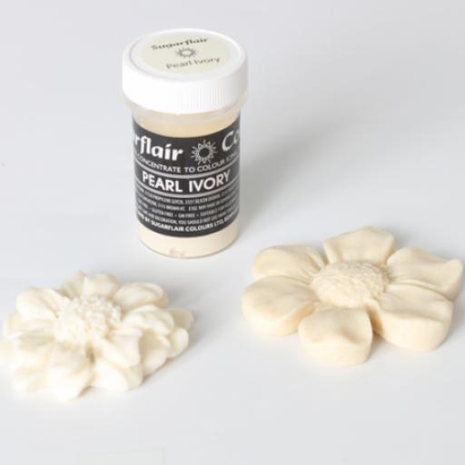Sugarflair Pastel Pearl Ivory Food Colour-25g