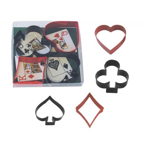 R&M Playing card Shapes Cookie Cutter Set
