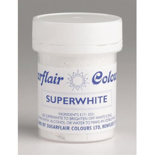Sugarflair Edible Superwhite Colour Powder 20g