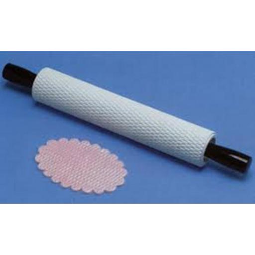 PME Fine Basketweave Rolling PIN With Handle-10in