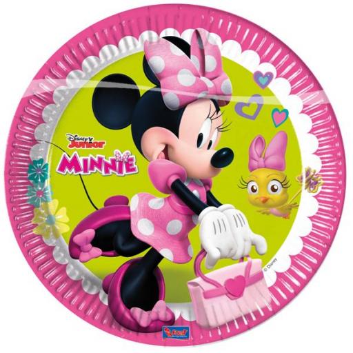Minnie Mouse Paper Party plates 23cm 8ct