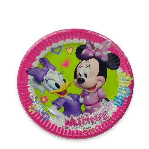 Minnie Mouse Paper Party plates 20cm 8ct