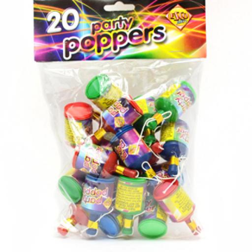 Party Poppers Pack of 20