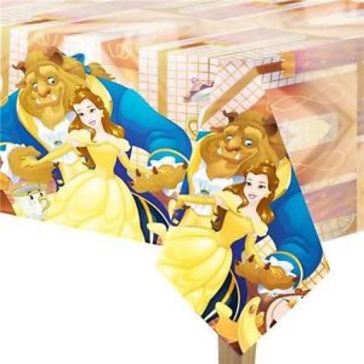 Beauty & The Beast Plastic Table Cover 120x180cm