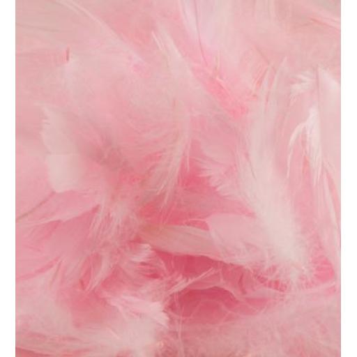 Eleganza Feathers Mixed sizes 3inch-5inch 50g bag Lt. Pink No.21