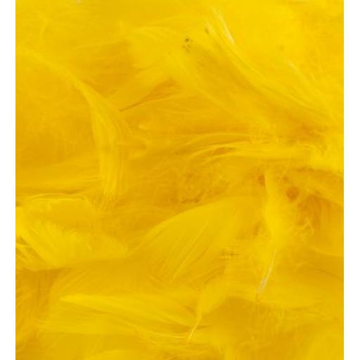Eleganza Feathers Mixed sizes 3inch-5inch 50g bag Yellow No.11