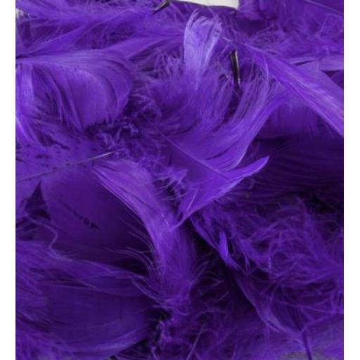 Eleganza Feathers Mixed sizes 3inch-5inch 50g bag Purple No.36