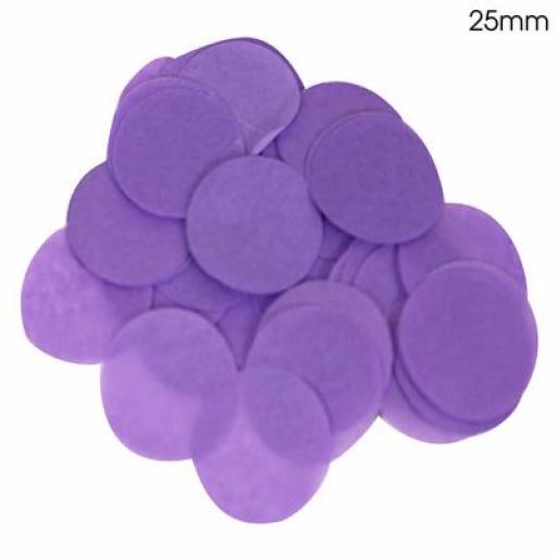 Tissue paper Bio-degradable, Flame retardant Purple Confetti 100g 25mm