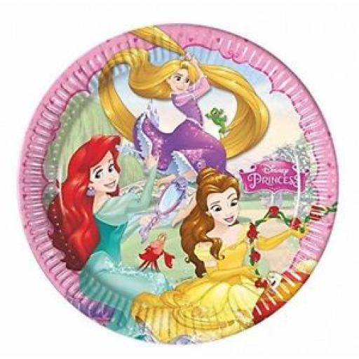 Disney Princesses Paper Party Plates 23cm 8ct