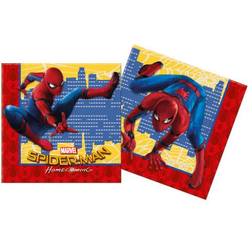 Spider-Man Homecoming paper Luncheon Napkins pack of 20 2 ply