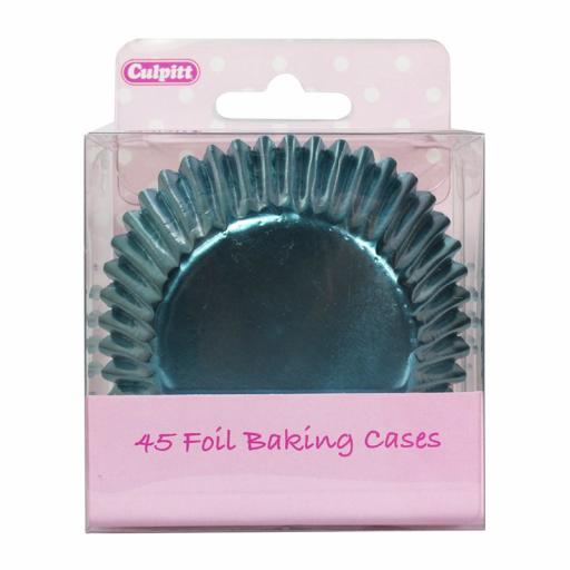 Ice Blue Foil Baking Cases