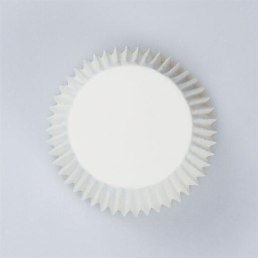 White Plain Printed Baking Cases 54pcs